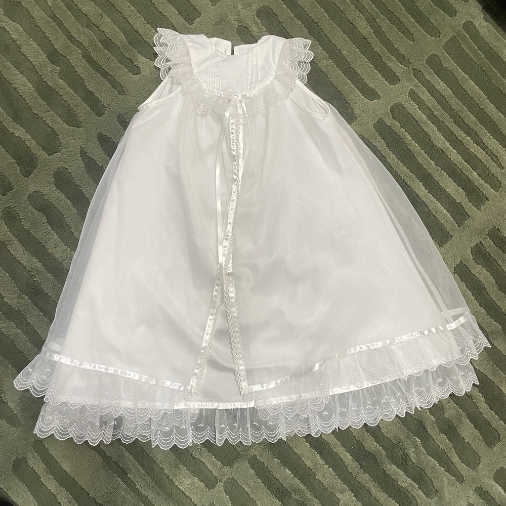 Miki House White Ceremony Dress Boys Girls 50-60 Cm Baptism - Picture 11 of 11